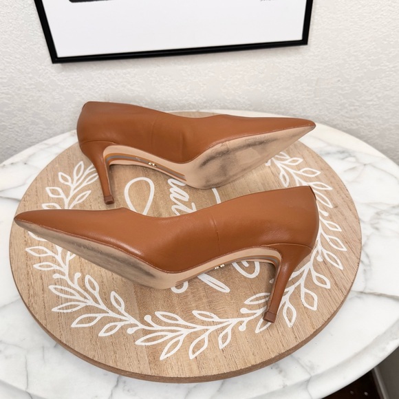 Sam Edelman Tan Heels Classic Pointed-Toe - Picture 10 of 12